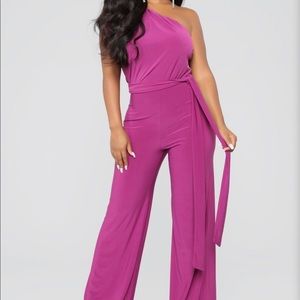 NWT! Off Day One Shoulder Jumpsuit